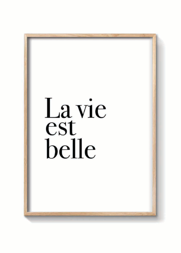 LA VIE EST BELLE