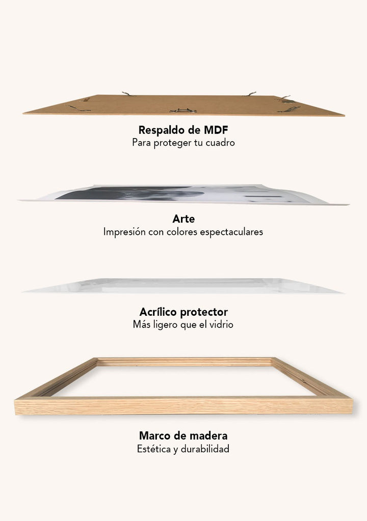 MARCO DE CUADRO ROBLE 40x50 cm