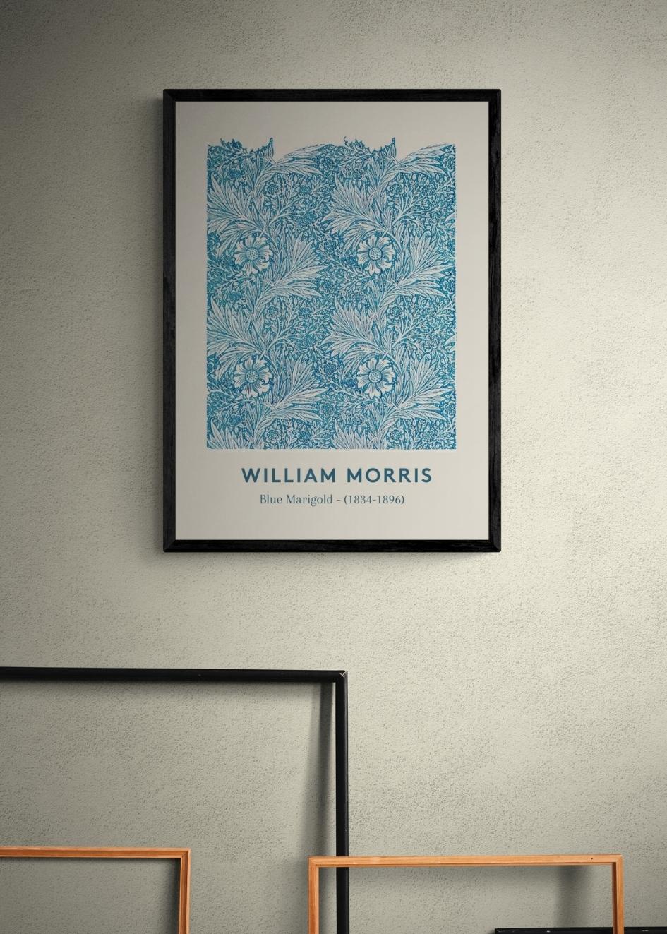 Cuadro-WILLIAM MORRIS- BLUE MARIGOLD-Studio Malek